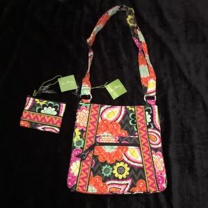 Vera Bradley handbag and coin purse “Ziggy Zinnia”